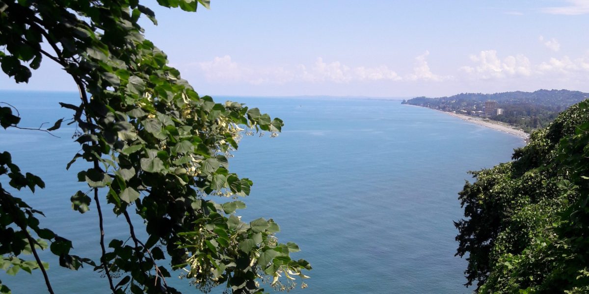 Botanischer Garten Nähe Batumi mit Blick aufs Meer